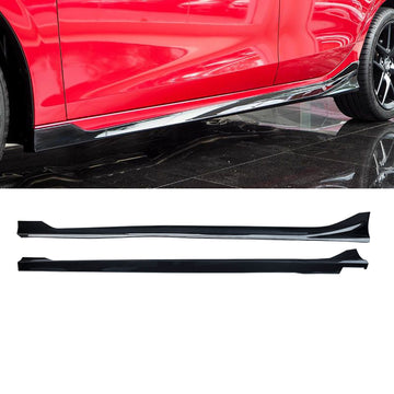 MMOMOTORSPORT Side Skirts For 2022 2023 2024 Honda Civic 11th Gen ABS Side Rocker Panel Extension Lips